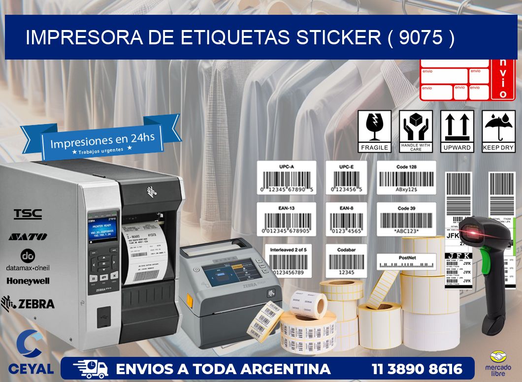 impresora de etiquetas sticker ( 9075 )
