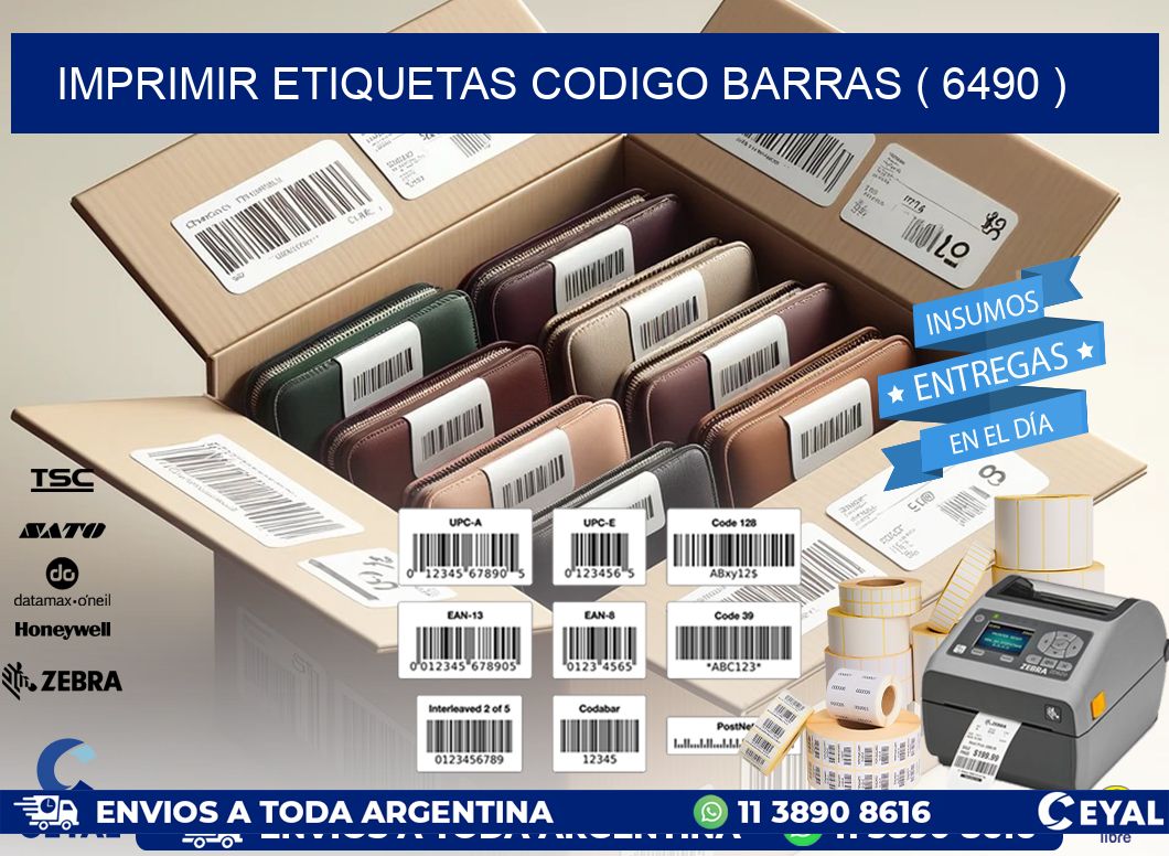 imprimir etiquetas codigo barras ( 6490 )