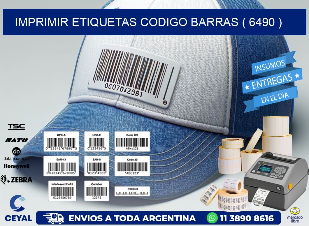 imprimir etiquetas codigo barras ( 6490 )