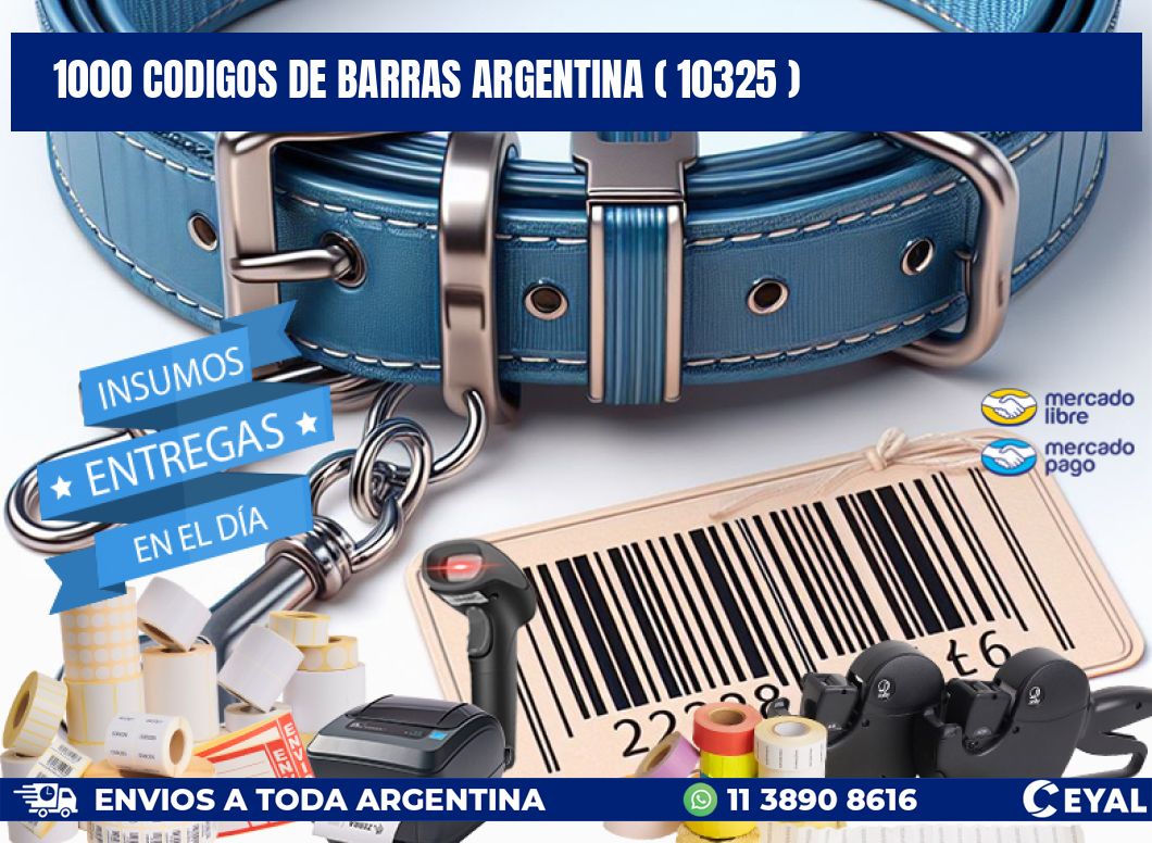 1000 codigos de barras argentina ( 10325 )