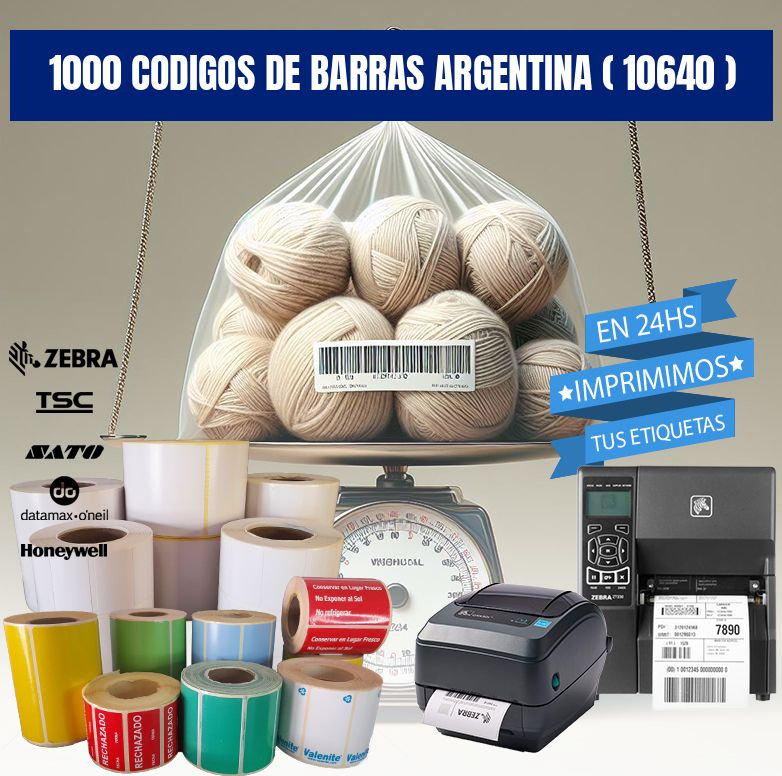 1000 codigos de barras argentina ( 10640 )