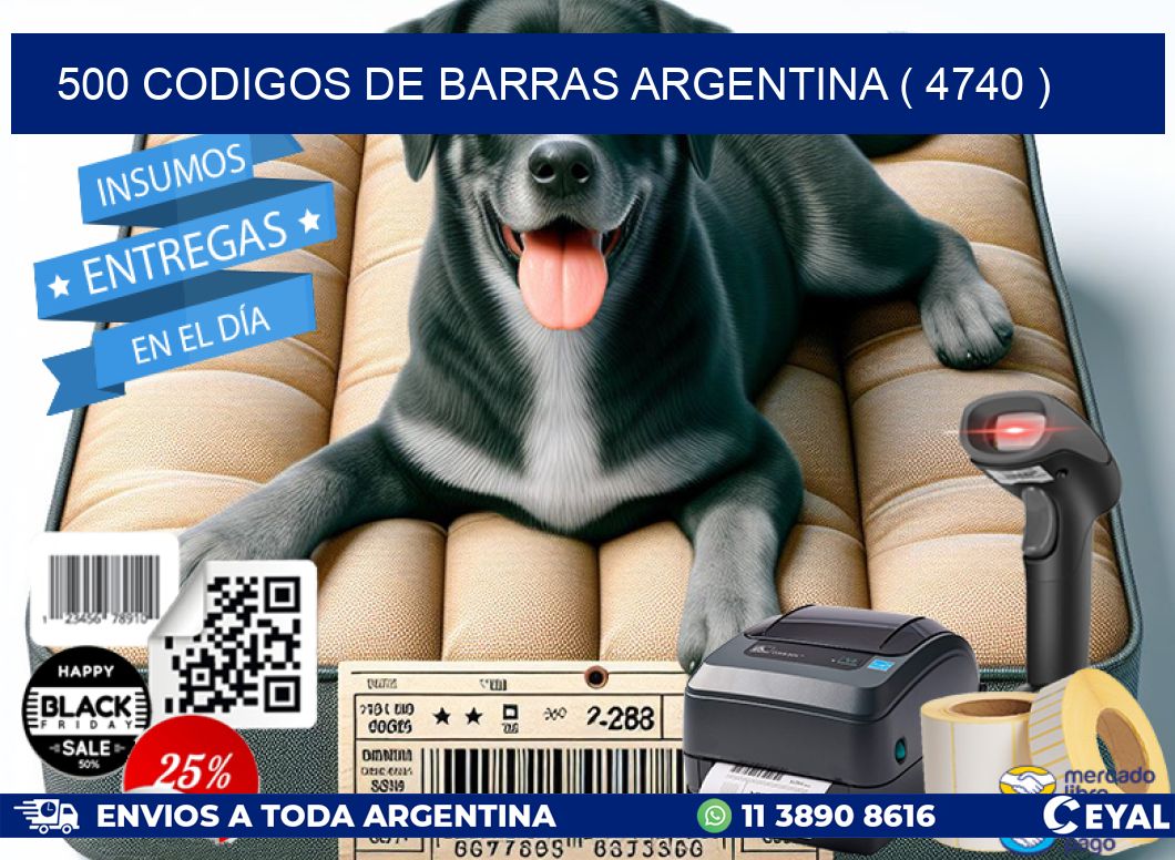 500 codigos de barras argentina ( 4740 )