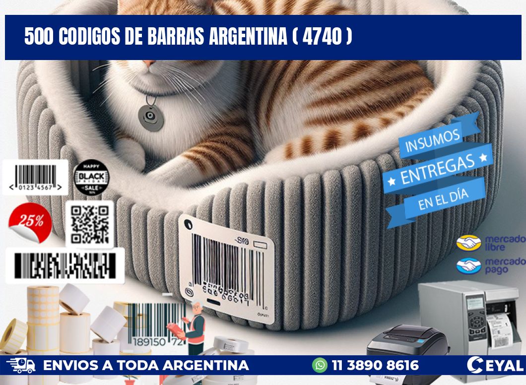 500 codigos de barras argentina ( 4740 )