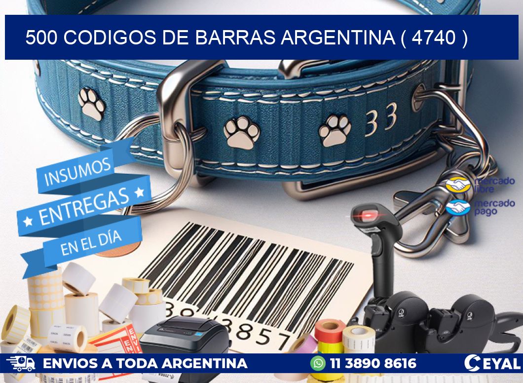 500 codigos de barras argentina ( 4740 )