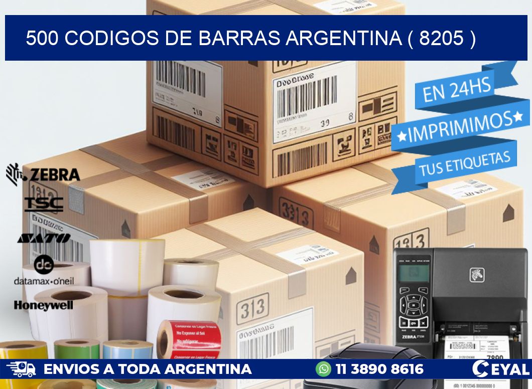 500 codigos de barras argentina ( 8205 )