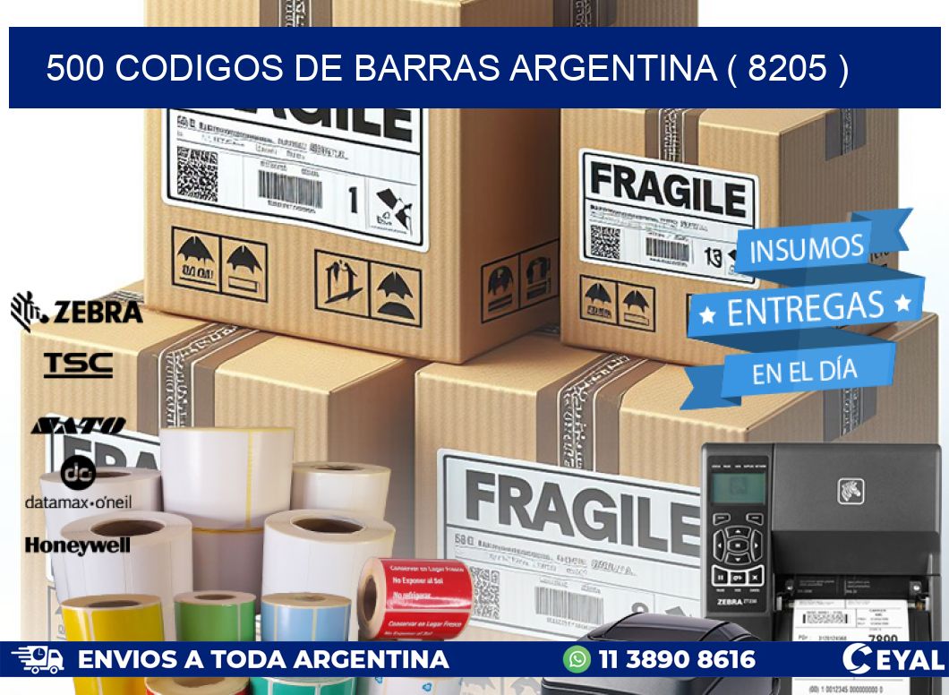 500 codigos de barras argentina ( 8205 )