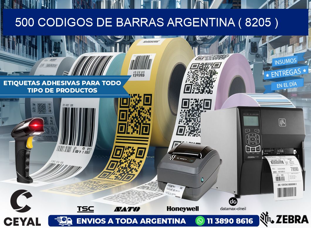 500 codigos de barras argentina ( 8205 )