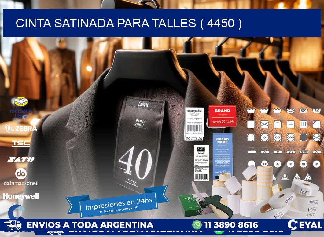 CINTA SATINADA PARA TALLES ( 4450 )