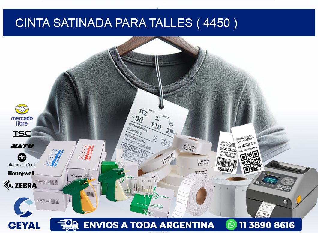 CINTA SATINADA PARA TALLES ( 4450 )