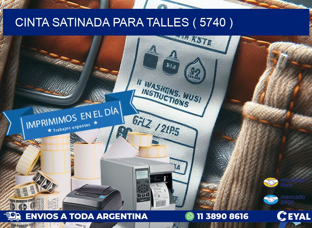 CINTA SATINADA PARA TALLES ( 5740 )