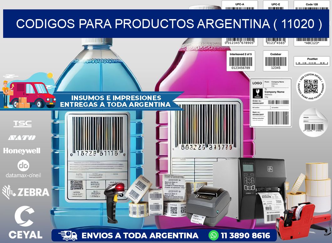 CODIGOS PARA PRODUCTOS ARGENTINA ( 11020 )