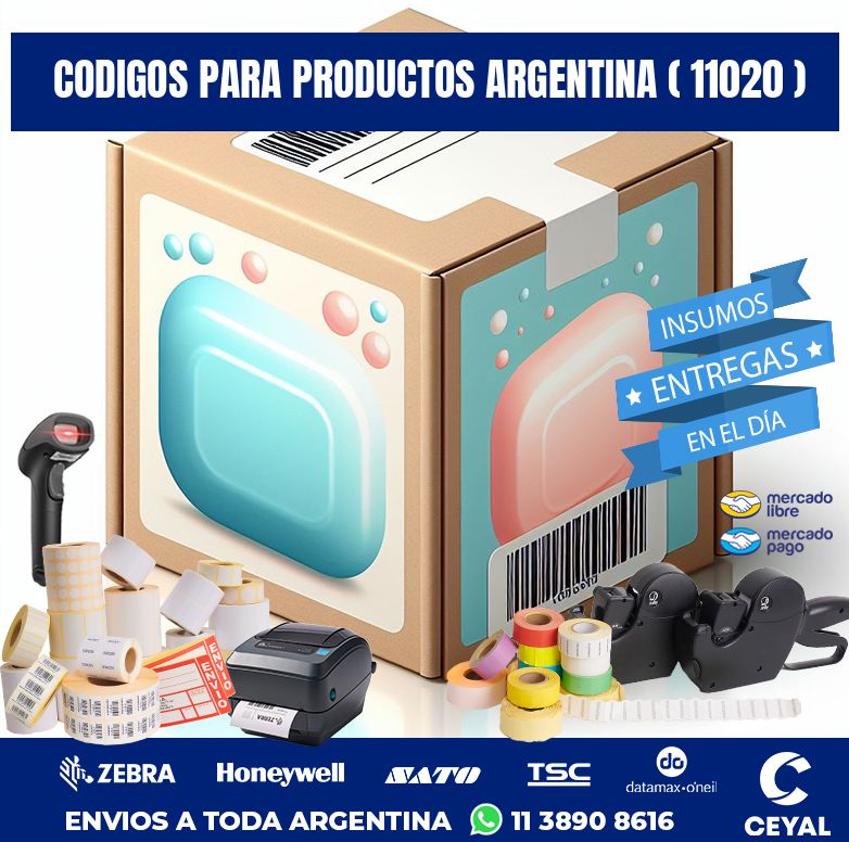 CODIGOS PARA PRODUCTOS ARGENTINA ( 11020 )