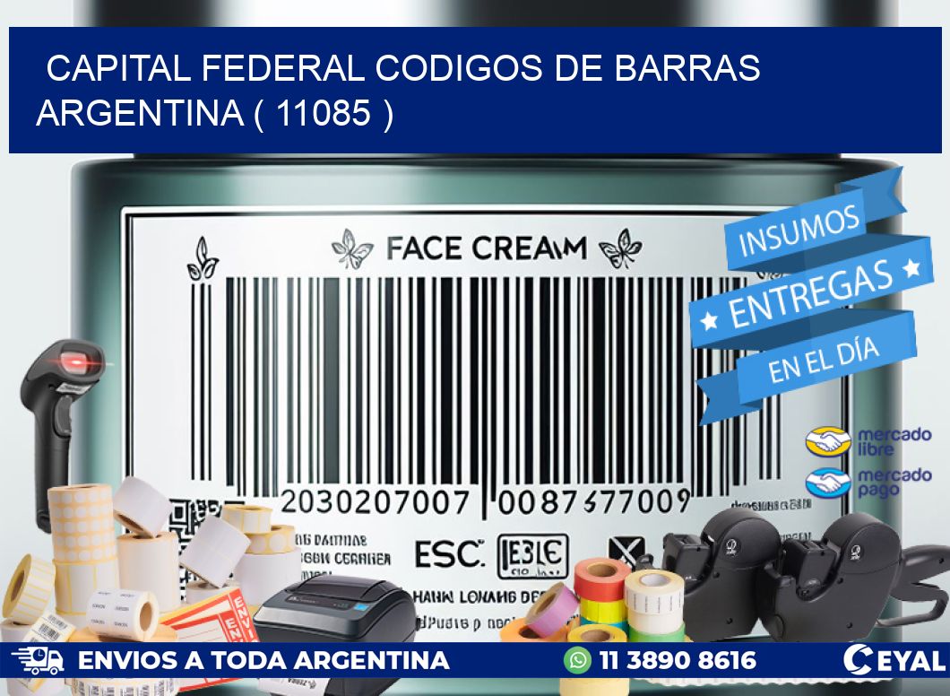 Capital federal codigos de barras argentina ( 11085 )