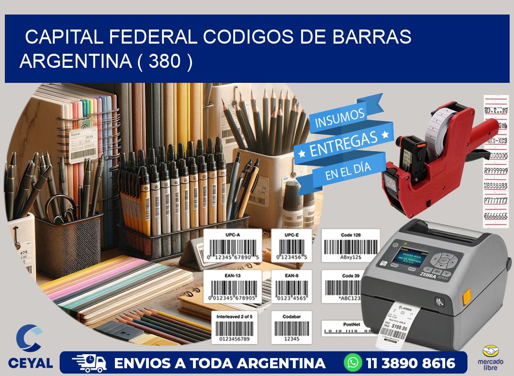 Capital federal codigos de barras argentina ( 380 )