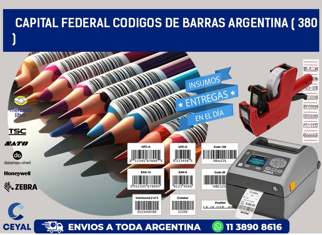 Capital federal codigos de barras argentina ( 380 )