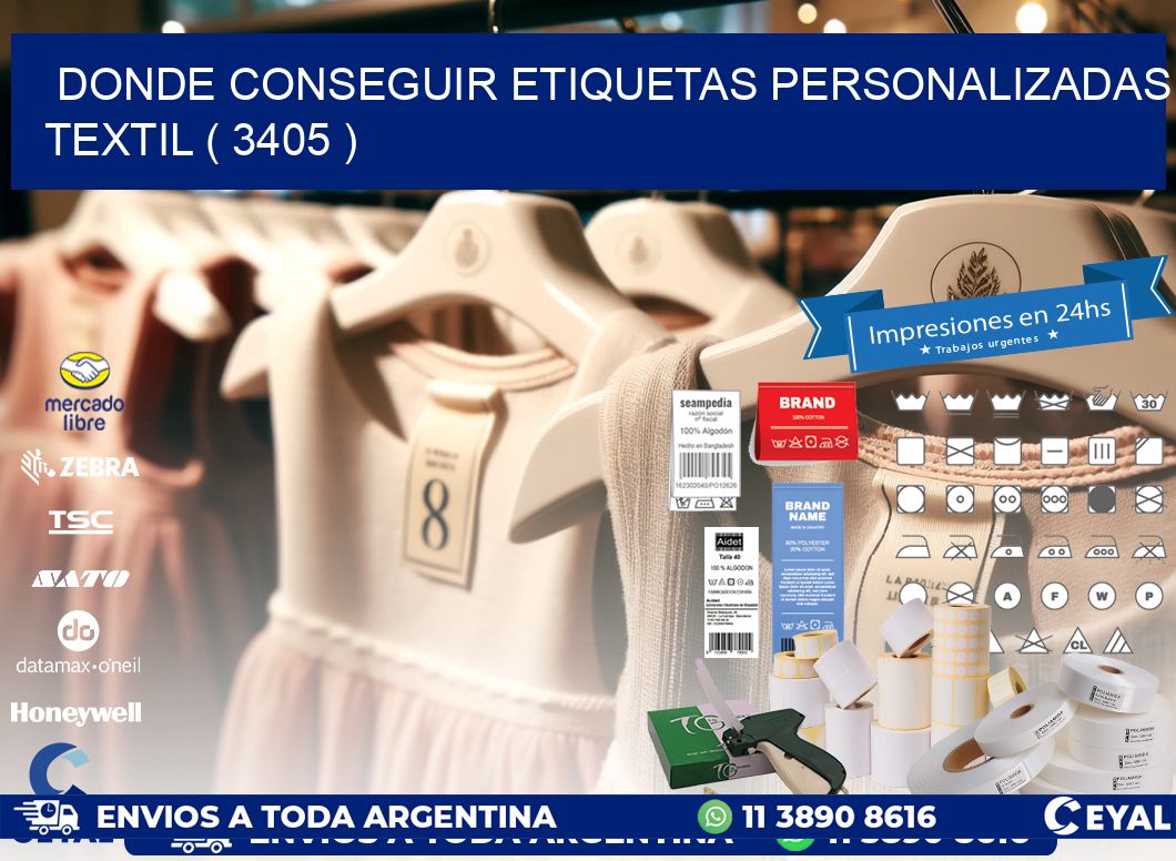 DONDE CONSEGUIR ETIQUETAS PERSONALIZADAS TEXTIL ( 3405 )