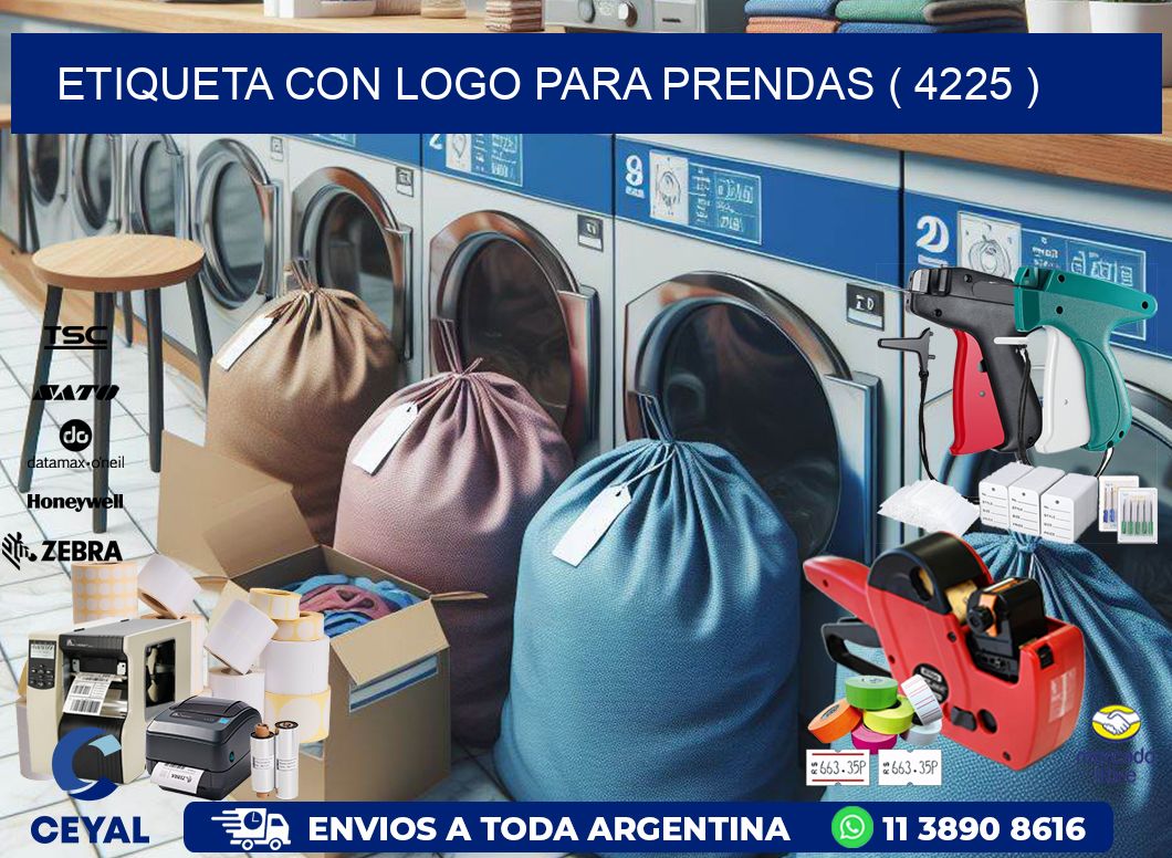 ETIQUETA CON LOGO PARA PRENDAS ( 4225 )