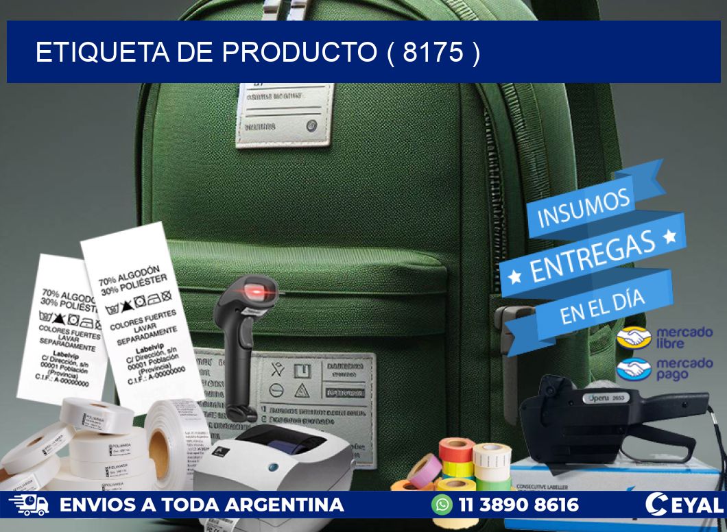 ETIQUETA DE PRODUCTO ( 8175 )