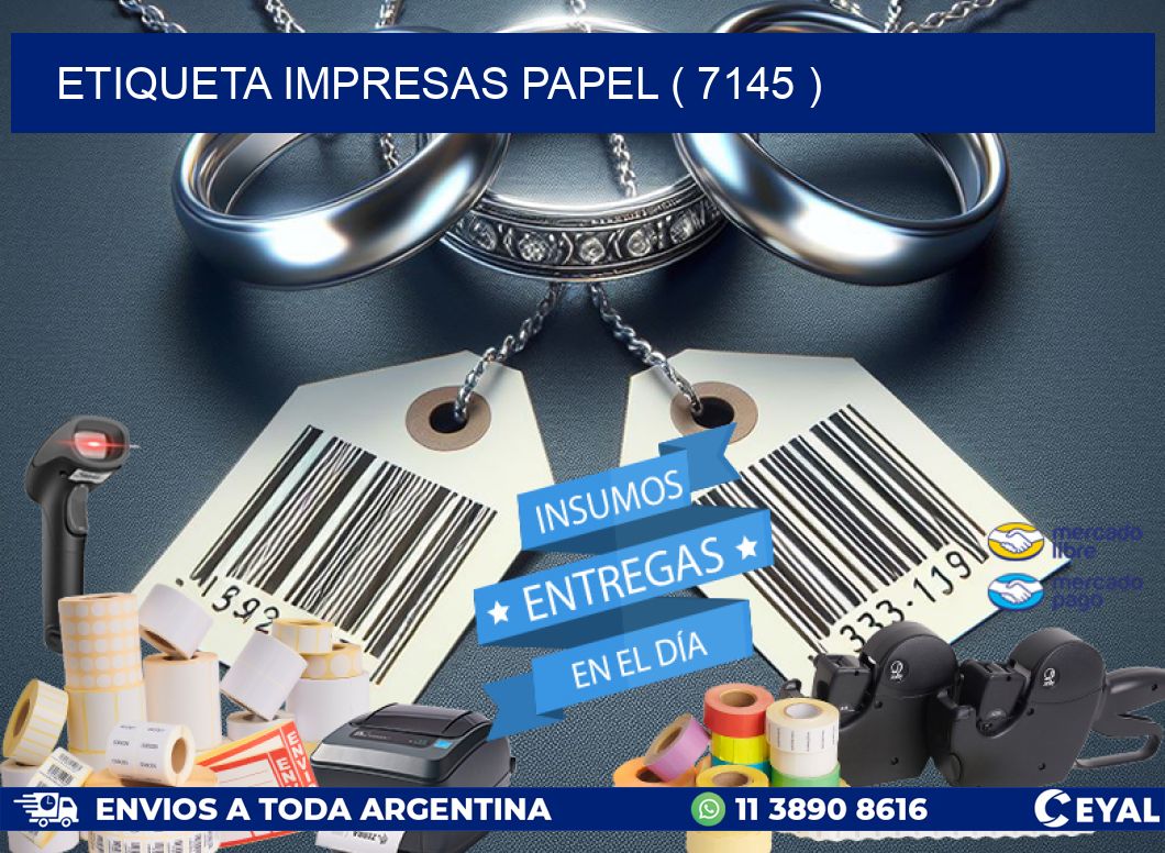 ETIQUETA IMPRESAS PAPEL ( 7145 )
