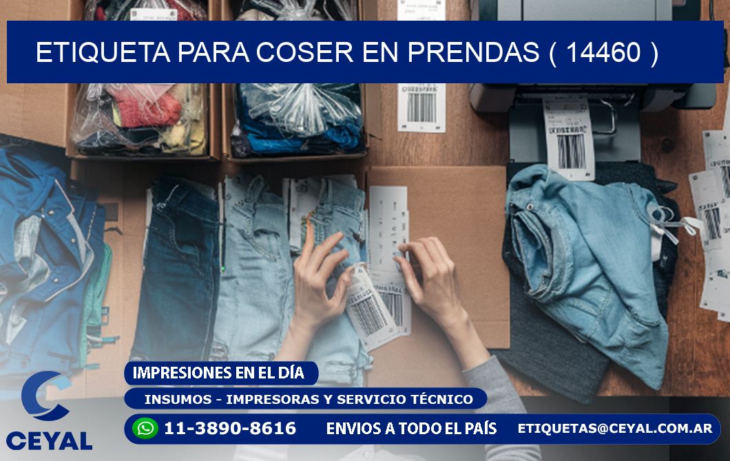 ETIQUETA PARA COSER EN PRENDAS ( 14460 )