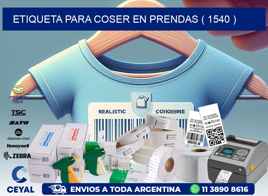 ETIQUETA PARA COSER EN PRENDAS ( 1540 )