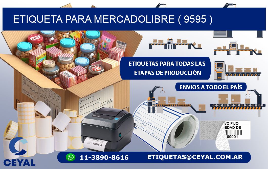 ETIQUETA PARA MERCADOLIBRE ( 9595 )