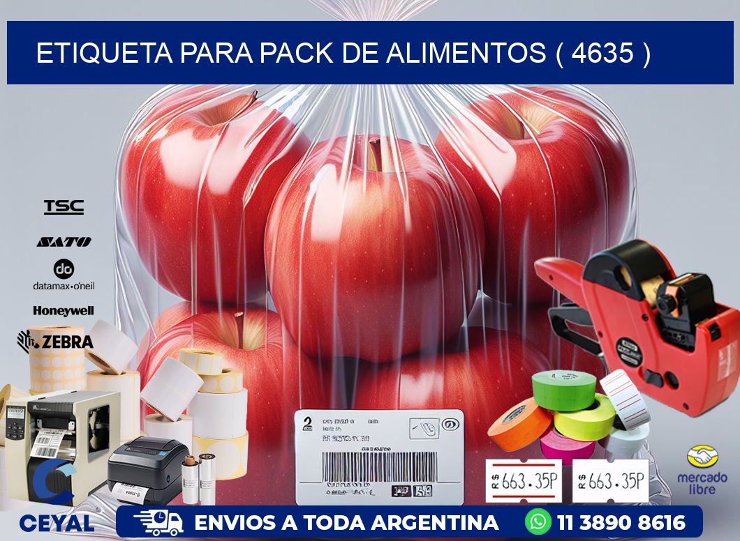 ETIQUETA PARA PACK DE ALIMENTOS ( 4635 )