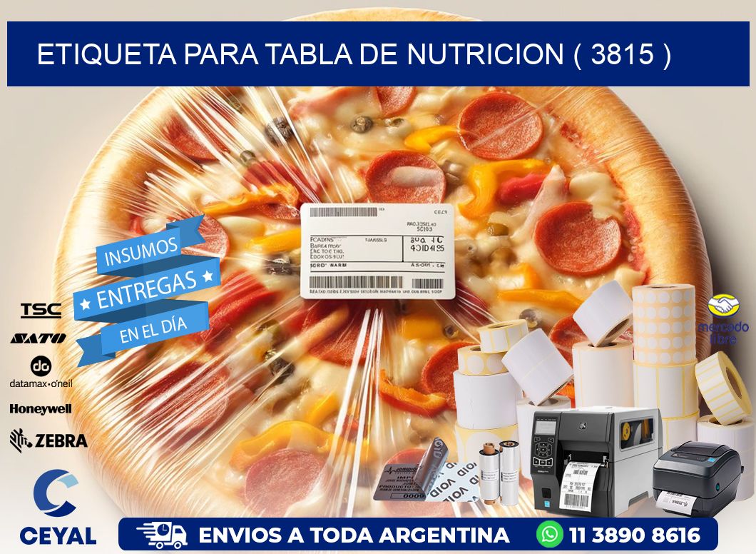 ETIQUETA PARA TABLA DE NUTRICION ( 3815 )