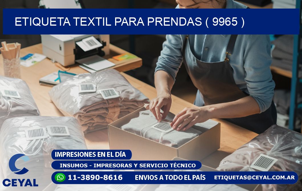 ETIQUETA TEXTIL PARA PRENDAS ( 9965 )