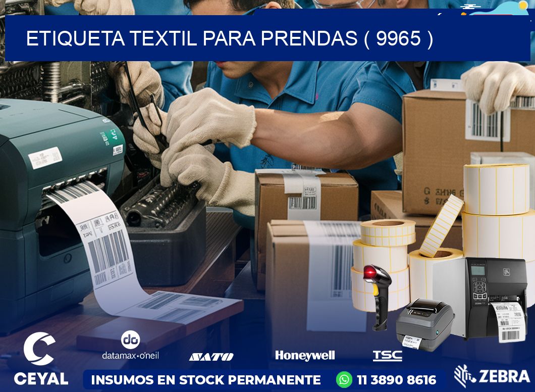 ETIQUETA TEXTIL PARA PRENDAS ( 9965 )