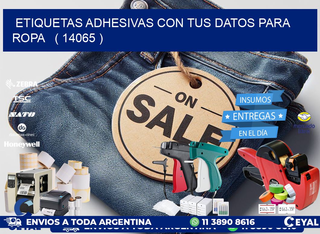 ETIQUETAS ADHESIVAS CON TUS DATOS PARA ROPA   ( 14065 )