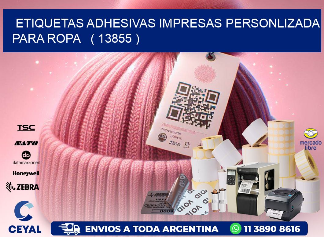 ETIQUETAS ADHESIVAS IMPRESAS PERSONLIZADA PARA ROPA   ( 13855 )