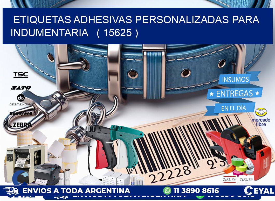 ETIQUETAS ADHESIVAS PERSONALIZADAS PARA INDUMENTARIA   ( 15625 )