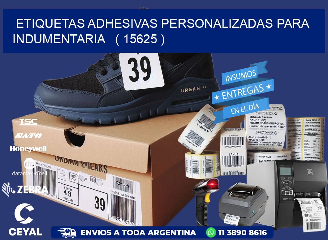 ETIQUETAS ADHESIVAS PERSONALIZADAS PARA INDUMENTARIA   ( 15625 )