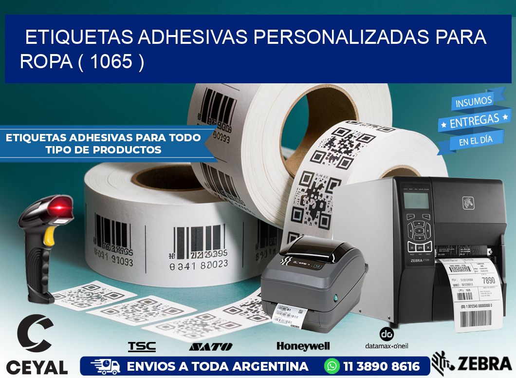 ETIQUETAS ADHESIVAS PERSONALIZADAS PARA ROPA ( 1065 )
