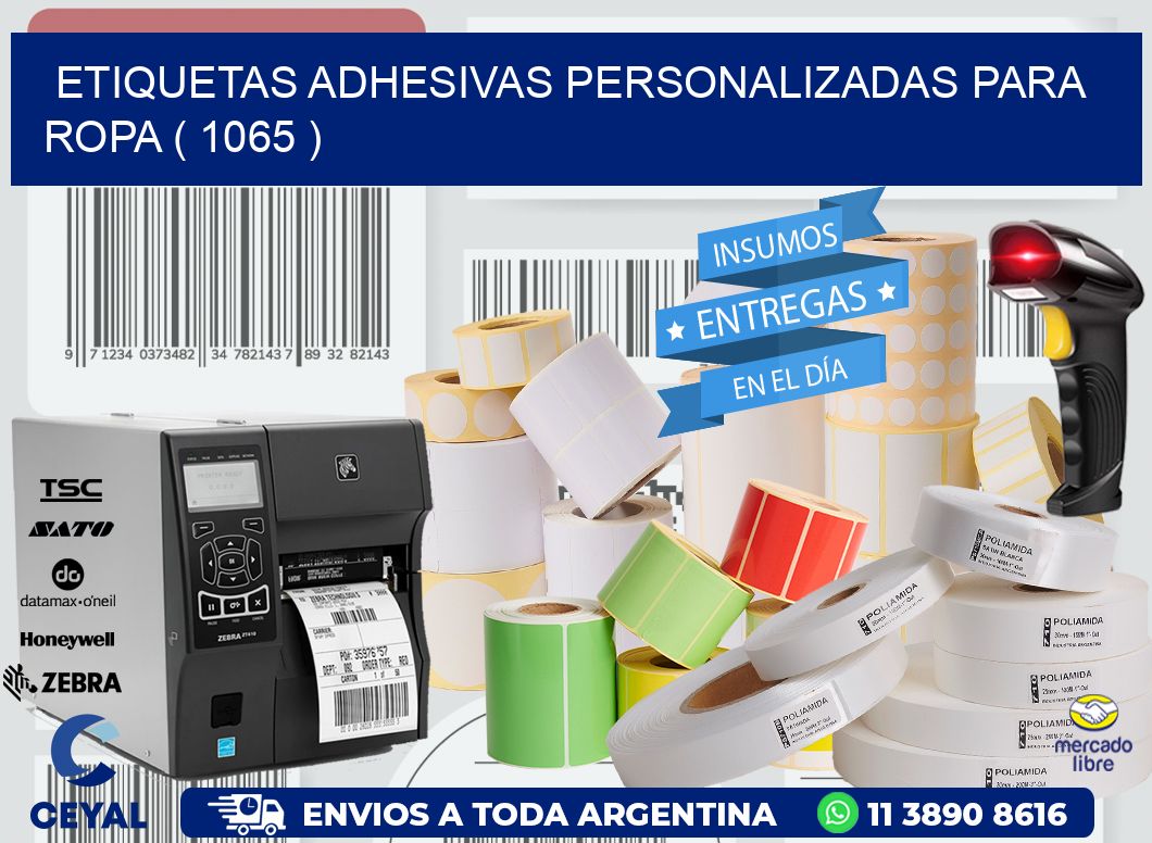 ETIQUETAS ADHESIVAS PERSONALIZADAS PARA ROPA ( 1065 )