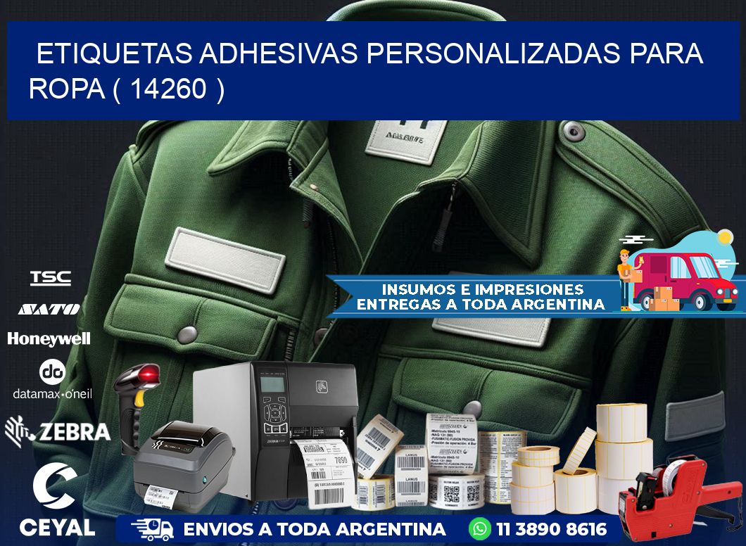 ETIQUETAS ADHESIVAS PERSONALIZADAS PARA ROPA ( 14260 )