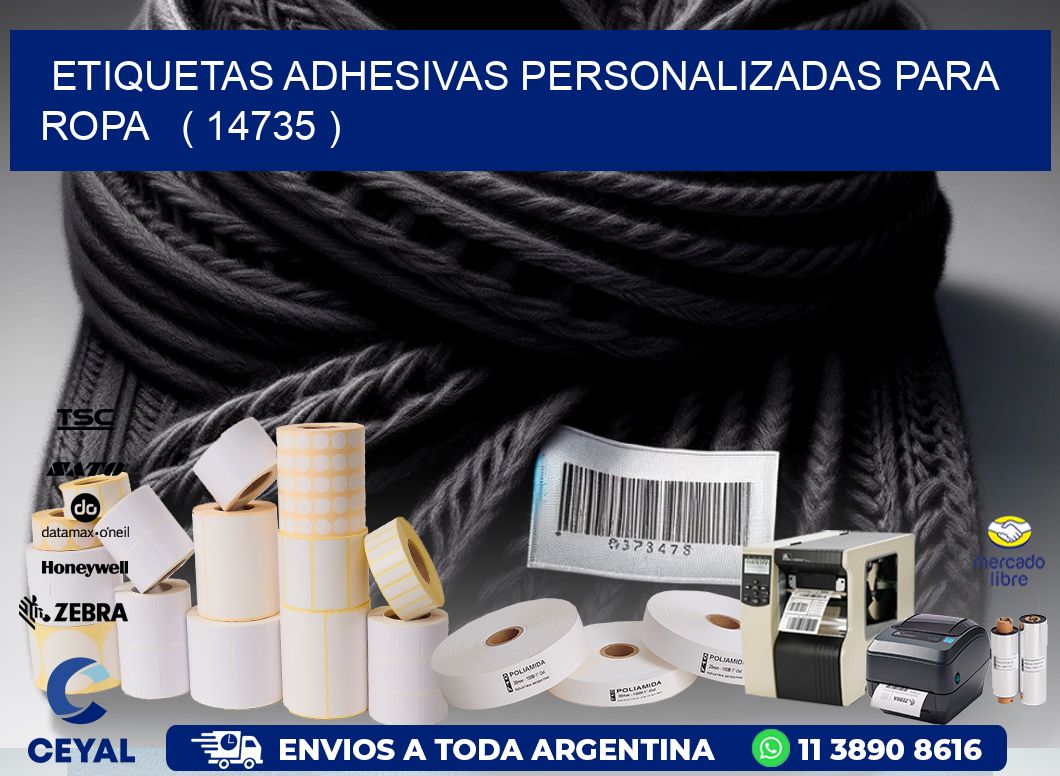 ETIQUETAS ADHESIVAS PERSONALIZADAS PARA ROPA   ( 14735 )