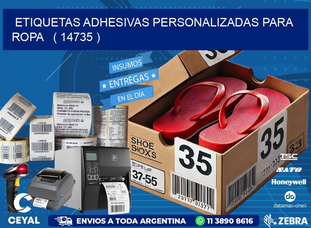 ETIQUETAS ADHESIVAS PERSONALIZADAS PARA ROPA   ( 14735 )