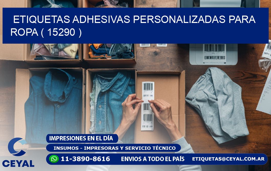 ETIQUETAS ADHESIVAS PERSONALIZADAS PARA ROPA ( 15290 )