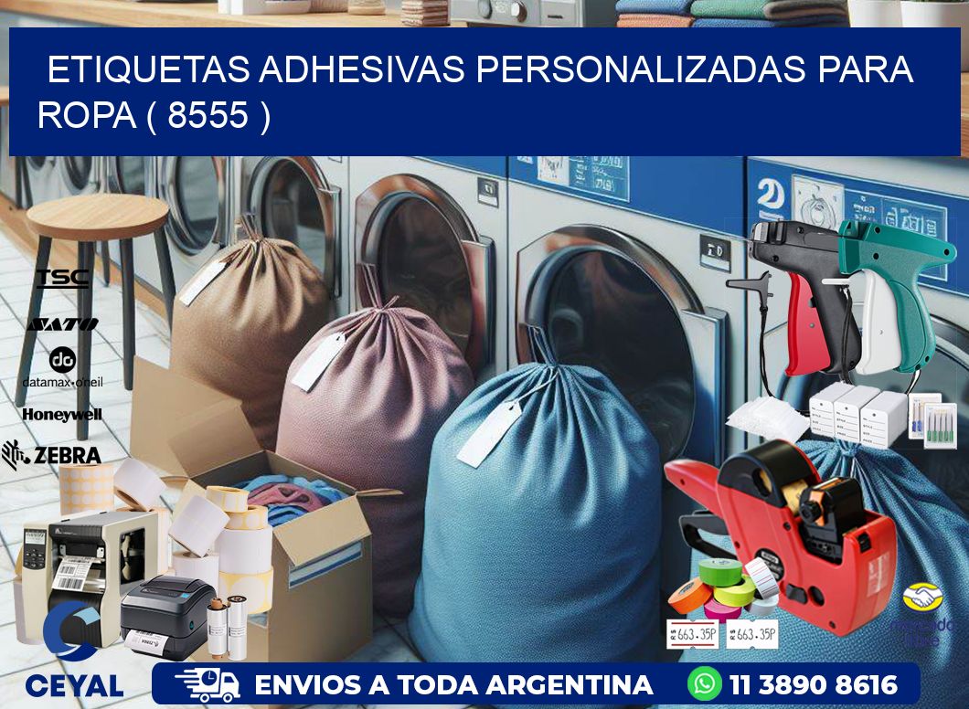 ETIQUETAS ADHESIVAS PERSONALIZADAS PARA ROPA ( 8555 )