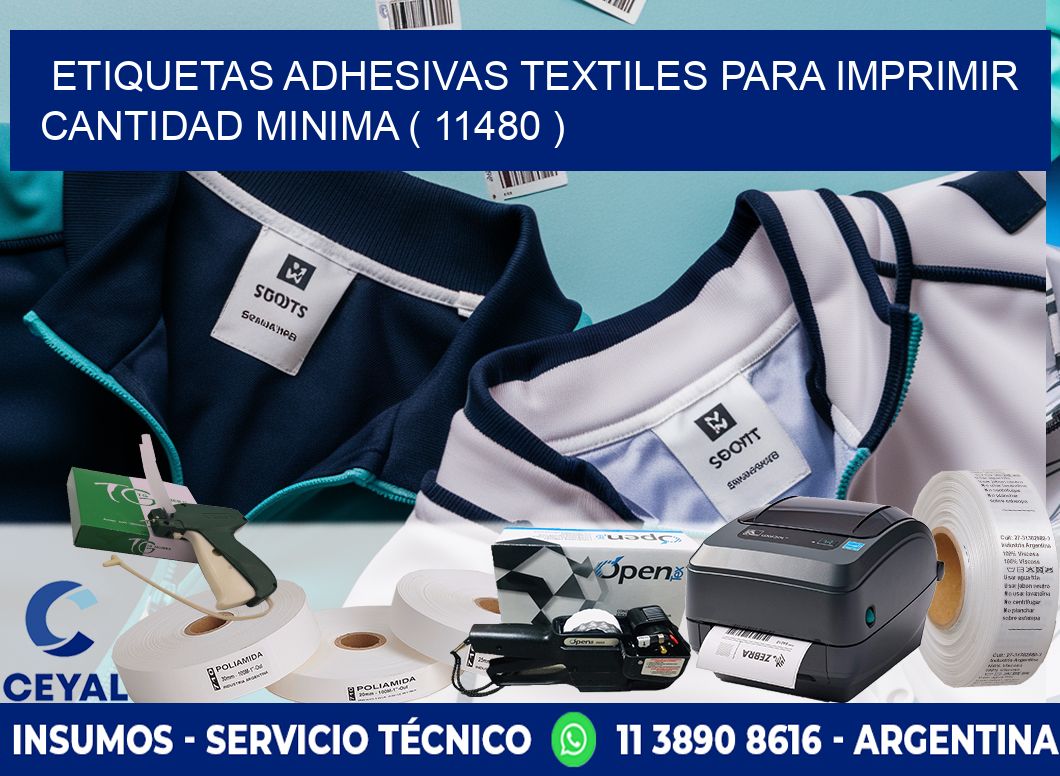 ETIQUETAS ADHESIVAS TEXTILES PARA IMPRIMIR CANTIDAD MINIMA ( 11480 )