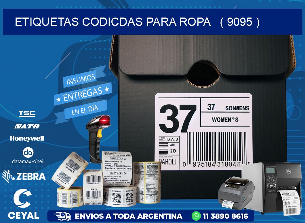 ETIQUETAS CODICDAS PARA ROPA   ( 9095 )