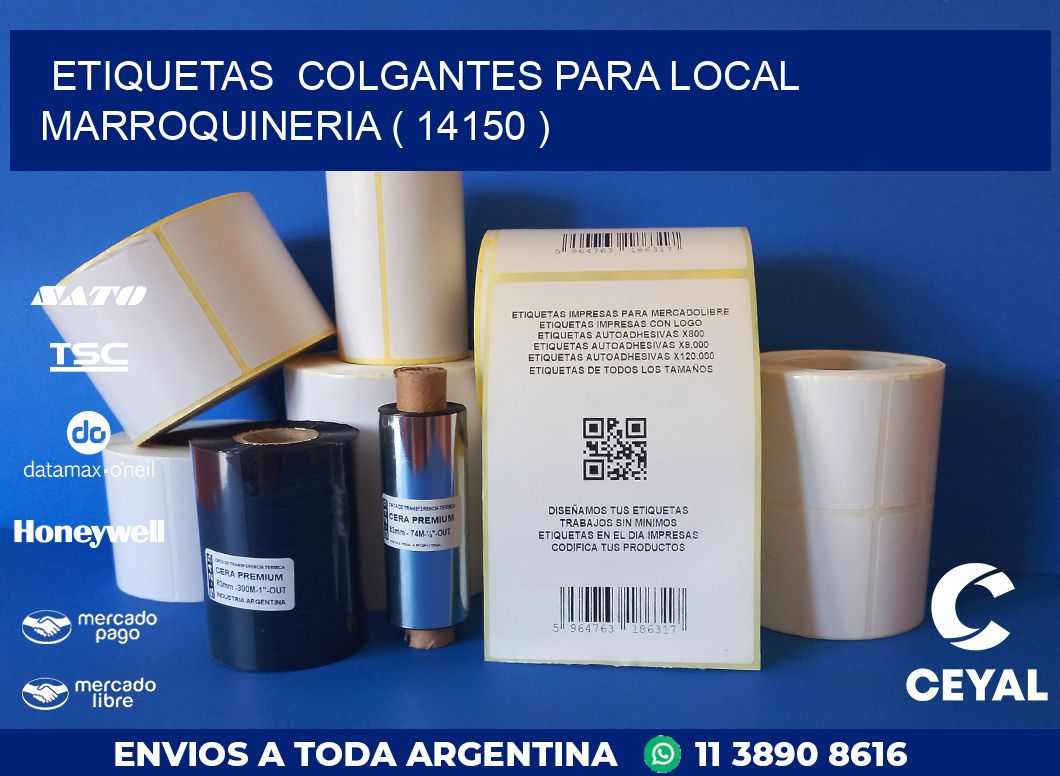 ETIQUETAS  COLGANTES PARA LOCAL MARROQUINERIA ( 14150 )