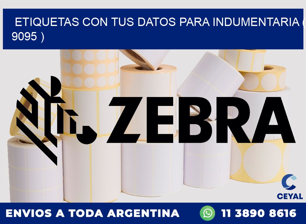 ETIQUETAS CON TUS DATOS PARA INDUMENTARIA ( 9095 )