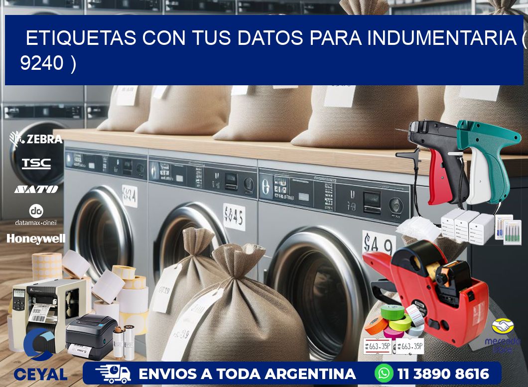 ETIQUETAS CON TUS DATOS PARA INDUMENTARIA ( 9240 )