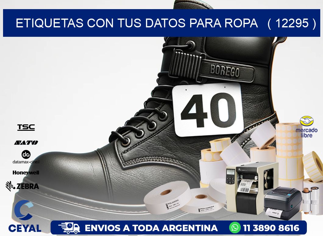 ETIQUETAS CON TUS DATOS PARA ROPA   ( 12295 )