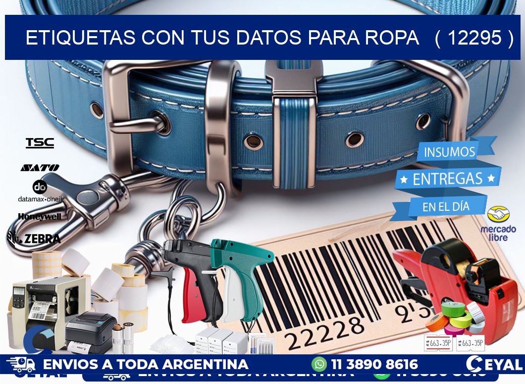 ETIQUETAS CON TUS DATOS PARA ROPA   ( 12295 )