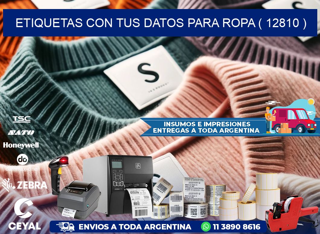 ETIQUETAS CON TUS DATOS PARA ROPA ( 12810 )