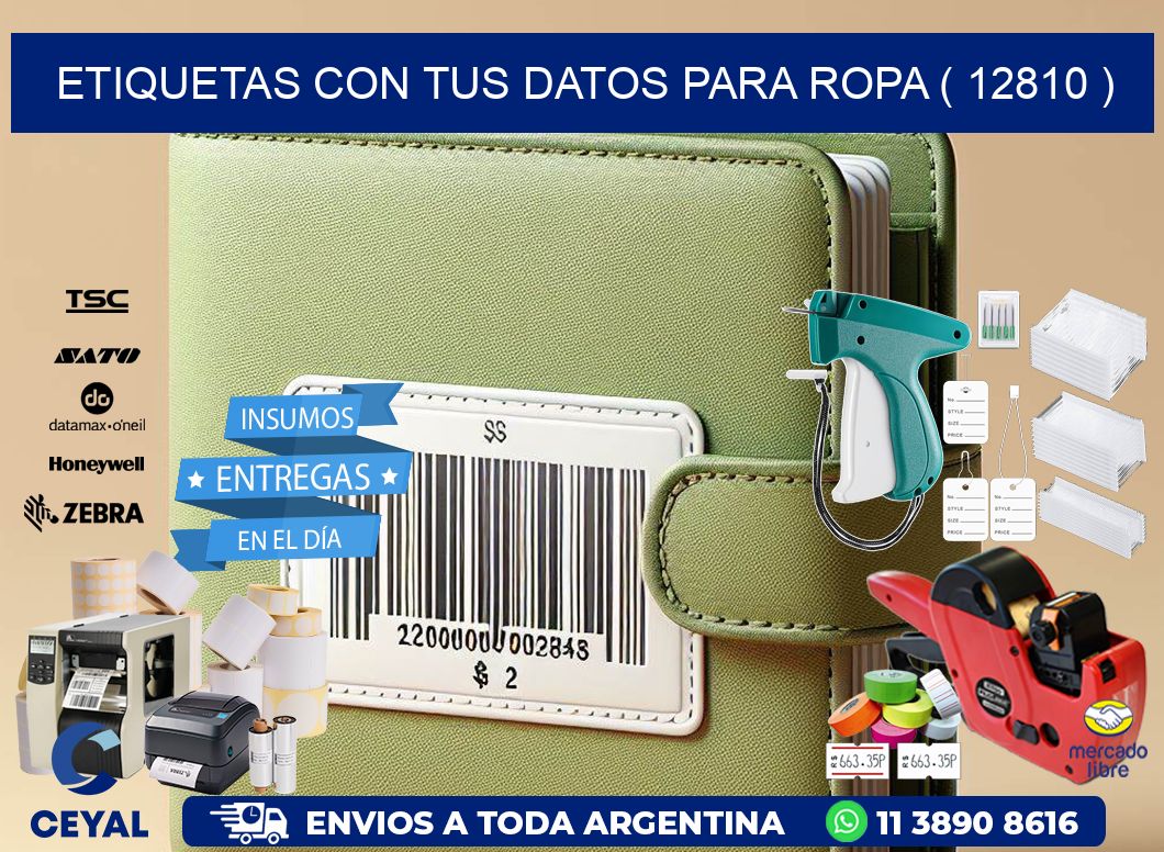 ETIQUETAS CON TUS DATOS PARA ROPA ( 12810 )